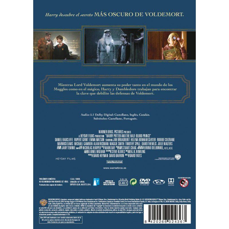 Harry Potter Y El Misterio Del Pr&iacute;ncipe [dvd] (... image number null