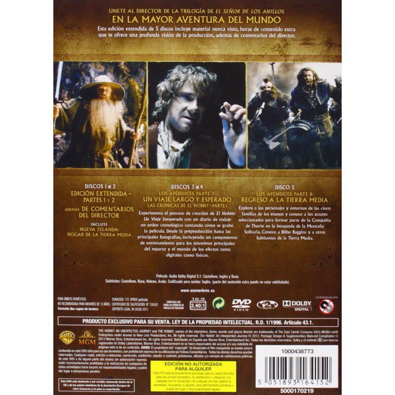 El Hobbit: Un Viaje Inesperado (edici&oacute;n Extendi... image number null