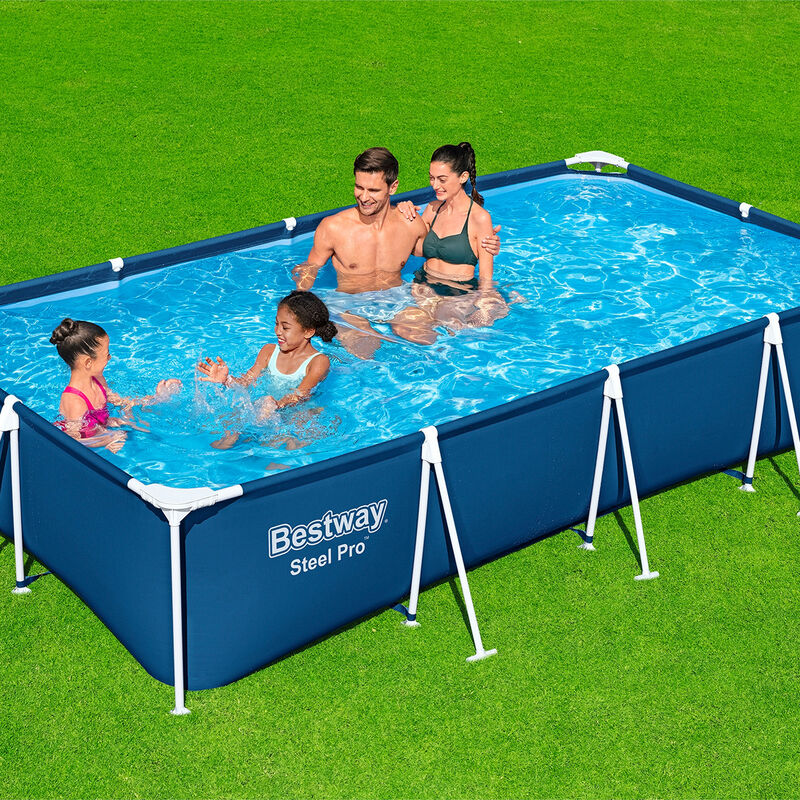 Alberca Rígida Estructural Rectangular Azul 1 M... image number null