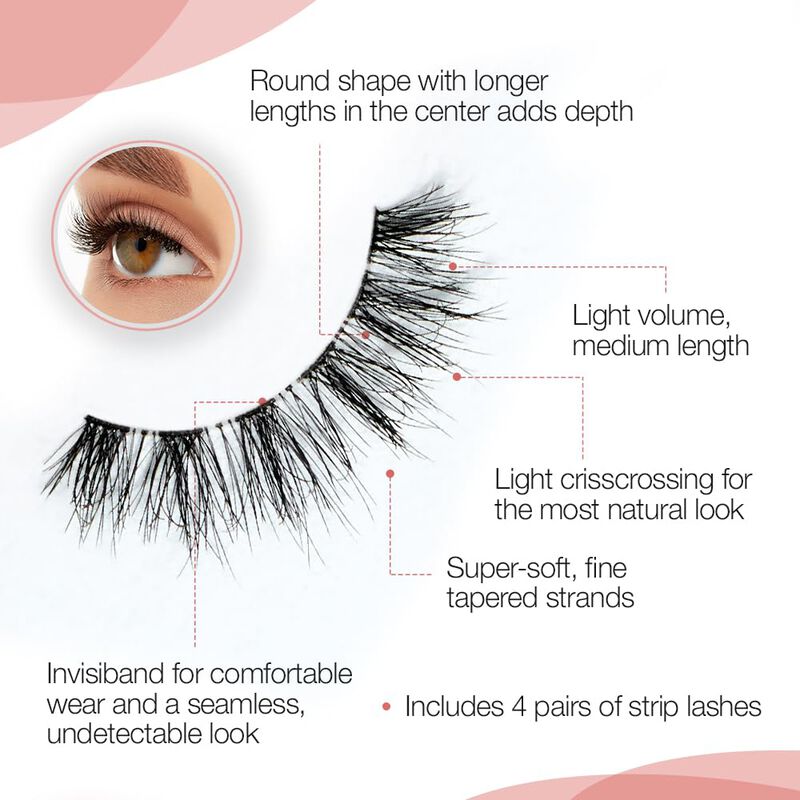 Strip Lashes Ardell Naked Lashes #420, 4 Pares ... image number null