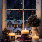 Serie tipo Red Luces LED Multicolor 320 focos cable Verde 8 Funciones 300cm