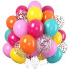 Set De 60 Globos Coloridos Arco&iacute;ris Paready