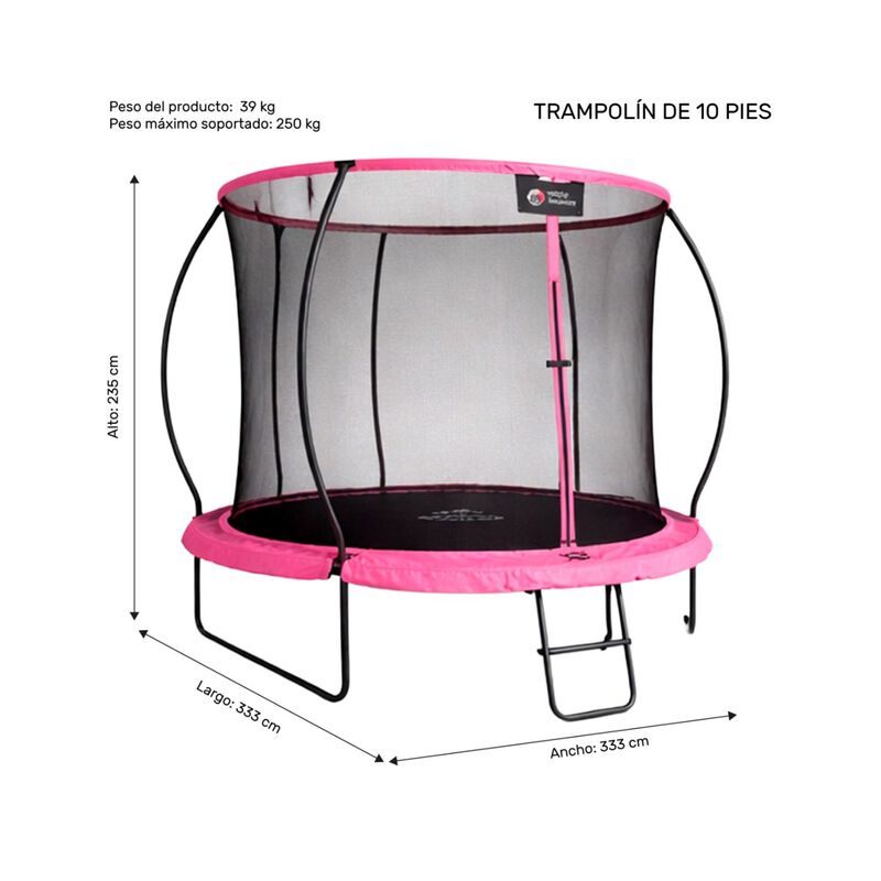 Trampolin Brincolin Calabaza 10 Pies Escalera G... image number null