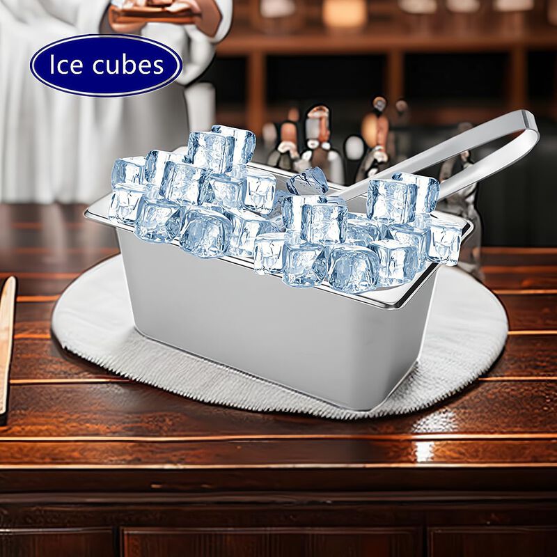 Cubeta de hielo BEENIFIC acero inoxidable 9L image number null
