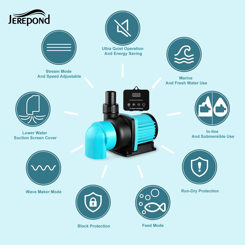 Bomba de Agua Jerepond 2350 GPH DC24V 20 Veloci... image number null