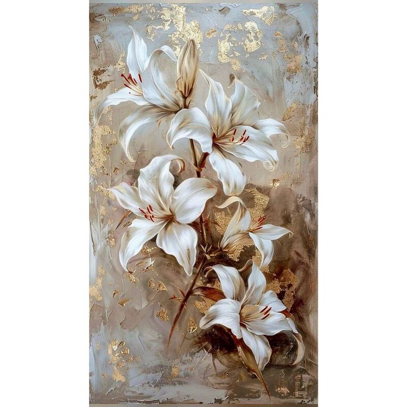 Cuadro Decorativo Bot&aacute;nica 70x100cm Flor Cafe image number null