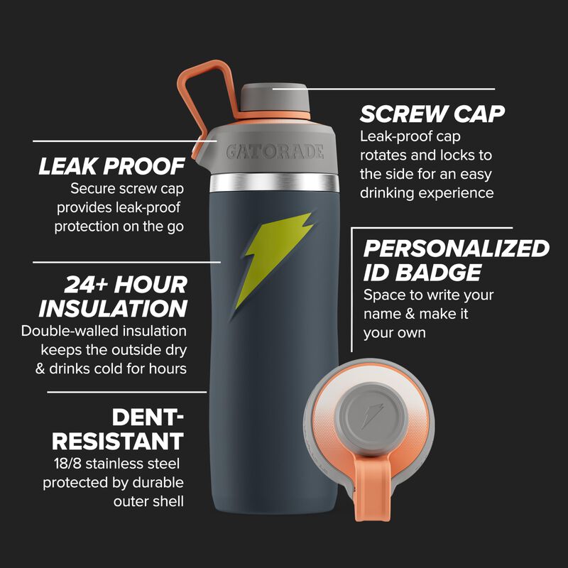 Botella De Agua Gatorade 'overtime' De Acero In... image number null