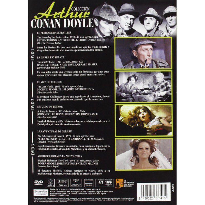 Colecci&oacute;n Arthur Conan Doyle (3 Discos) [dvd] image number null