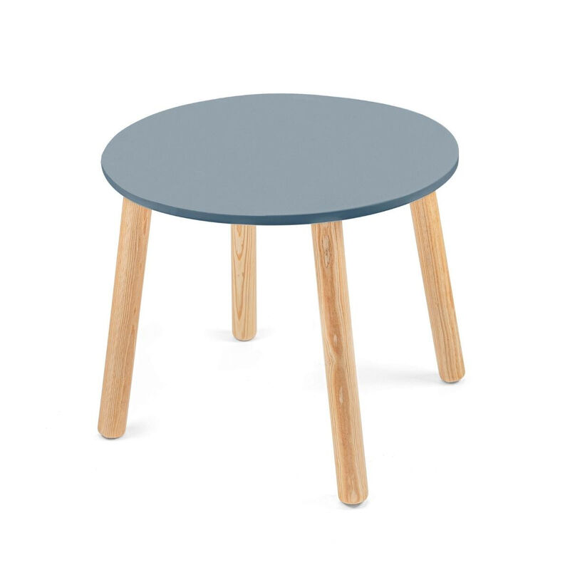 Mesa Infantil de Madera Circular para Niños-Azu... image number null