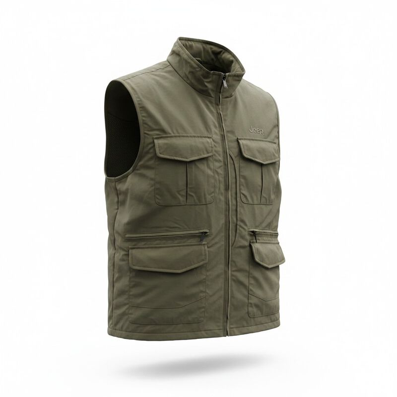 Chaleco Tactico Jeep Color Olivo Para Hombre image number null