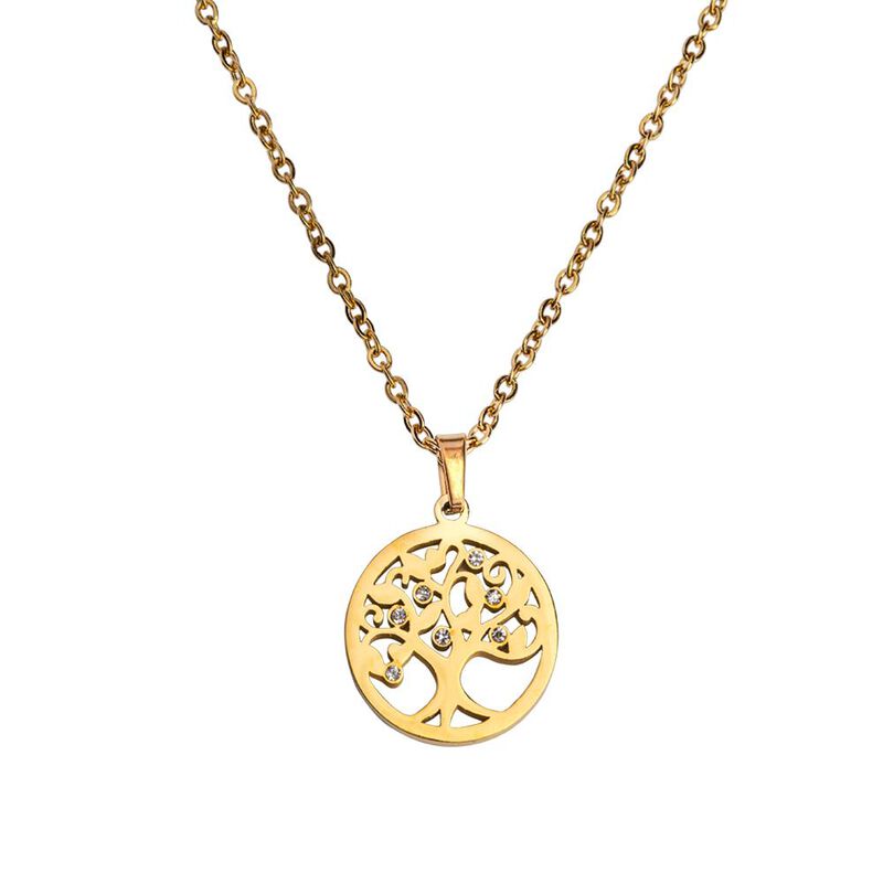 Collar Mujer &Aacute;rbol De Vida, Joyer&iacute;a Acero Inoxi... image number null