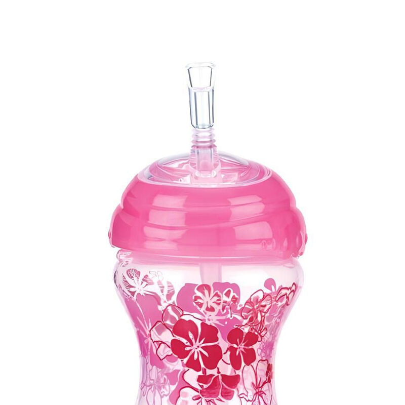 Vaso Point Clik-it Nuby 10oz Rosa Flores image number null