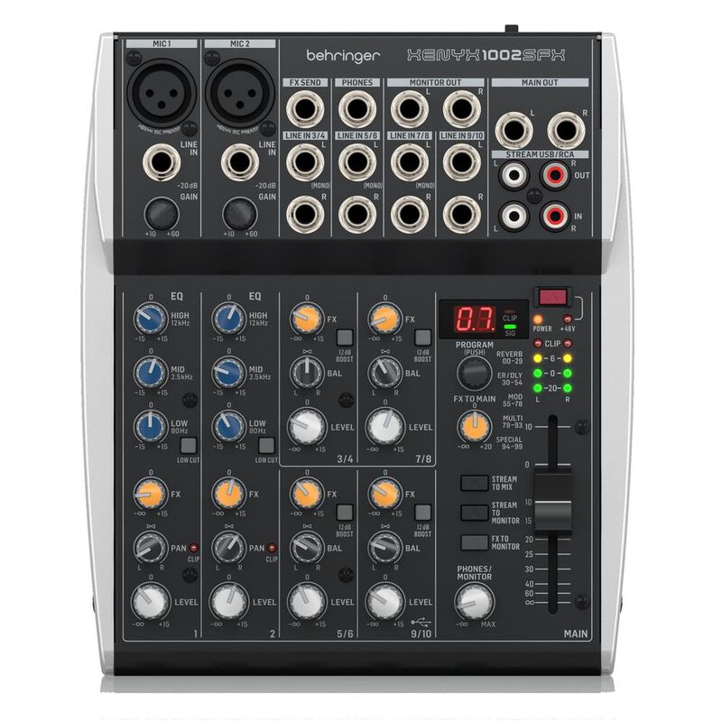 Behringer XENYX 1002SFX Mezcladora de 10 Canale... image number null
