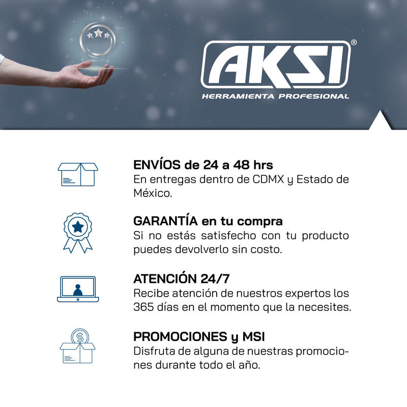 Taladro Rotomartillo Aksi 850W de 1/2 pulg Prof... image number null