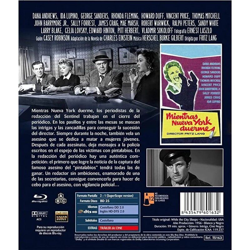 Mientras Nueva York Duerme [blu-ray] (1956) Whi... image number null