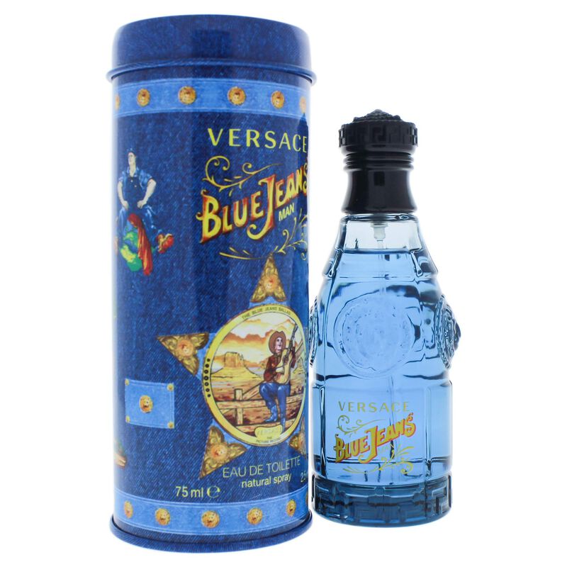 Eau De Toilette Versace Blue Jeans Para Hombre,... image number null