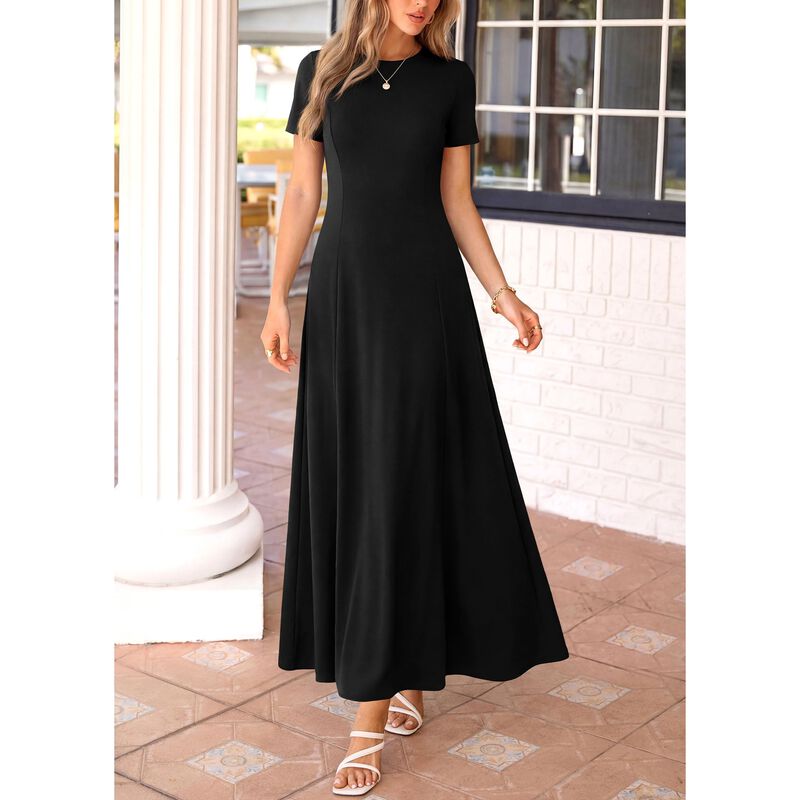 Vestido Kirundo Negro Manga Corta - XL image number null