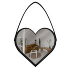 Espejo De Pared Decorativo Ideen Coraz&oacute;n Negro