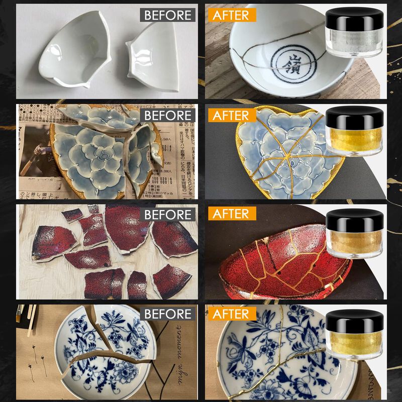 Kit De Reparaci&oacute;n Kintsugi Tjinhez Con Pegament... image number null