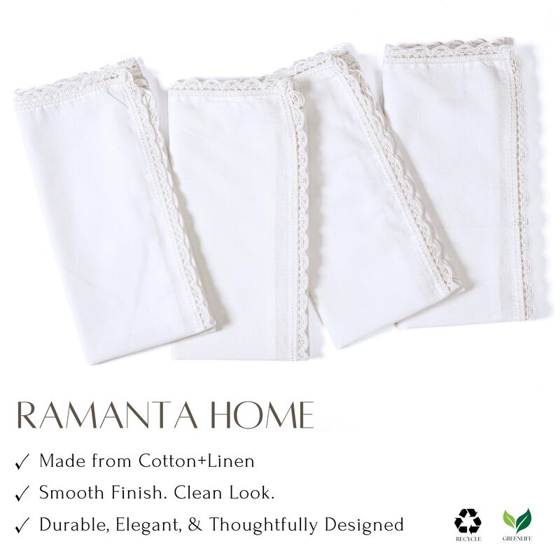 Juego De 12 Servilletas De Tela Ramanta Home, A... image number null