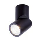 L&aacute;mpara Spot Sobreponer Interior Negro 6.5w Luz Suave C&aacute;lida