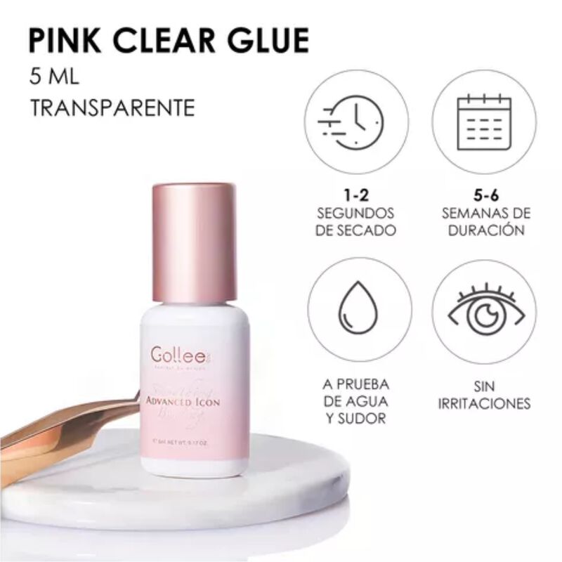 Adhesivo Extensiones de Pestañas Pink Clear Bon... image number null