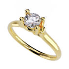 Anillo de Compromiso de 14K con Diamante de Laboratorio 0.20 CT F VS1 Talla 8.5 ORO AMARILLO 14K &ndash; / M461-20-14Y-LG-85