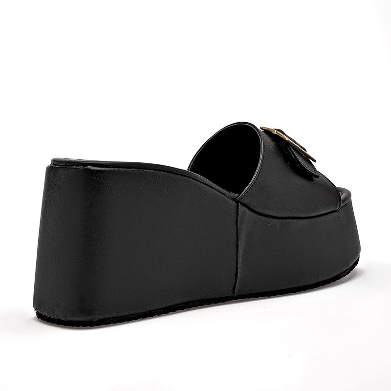 Queen sandalia plataforma para mujer negro cod ... image number null