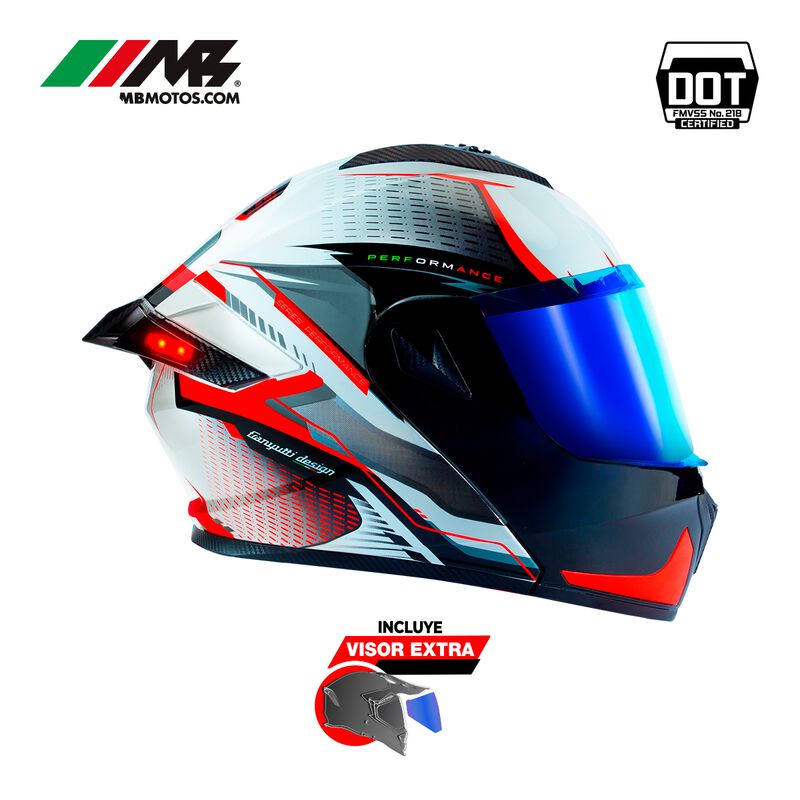 Casco Dot Axs Sf501 Blanco L + Cámara Action Ax... image number null