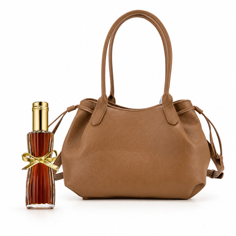 Kit Bolsa Cloe Satchel Con M&aacute;scada + Perfume Es... image number null