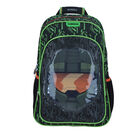 Mochila Halo  verde, negro y gris