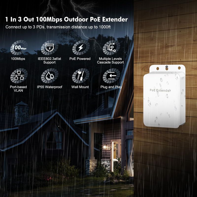 Conmutador Poe Passthrough Para Exteriores, Ext... image number null