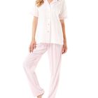 Pijama de Plumeti y Rayas Fucsia