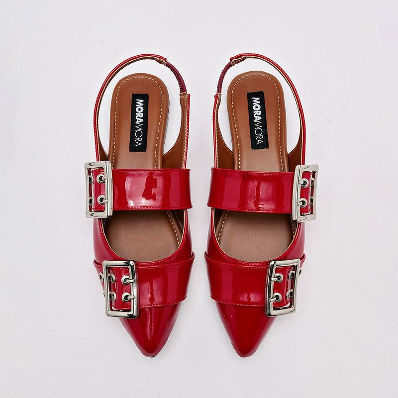 Moramora Zapatos para mujer rojo image number null