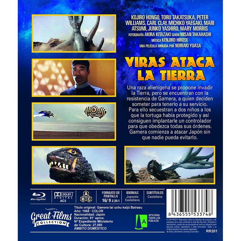 Viras Ataca La Tierra (gamera Contra El Monstru... image number null