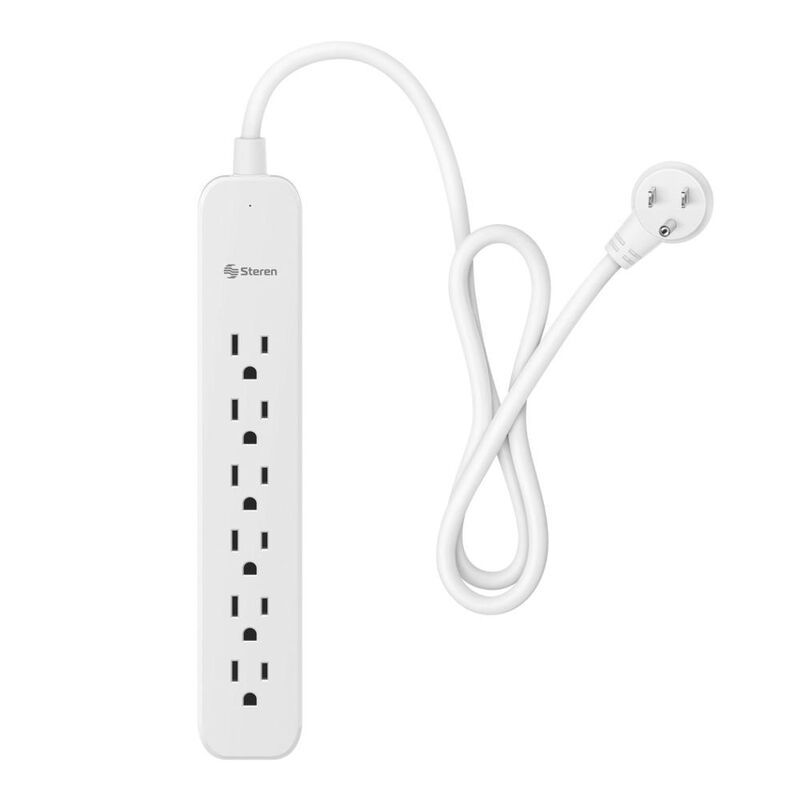 Tira multicontactos de 6 salidas verticales con... image number null