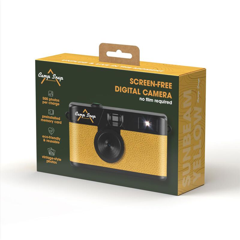 Cámara Estilo Retro Camp Snap Amarillo image number null