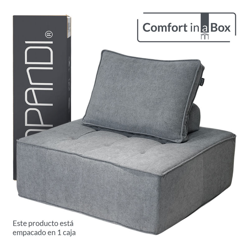 Sill&oacute;n Espuma Alta densidad STOVA Medium Grey 1... image number null