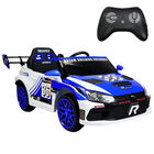 Carro Montable Electrico Rally Para Ni&ntilde;os Con Control Luz Led Azul
