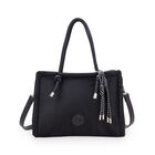 Bolsa Tote Mediana Acolchonada Color Negro
