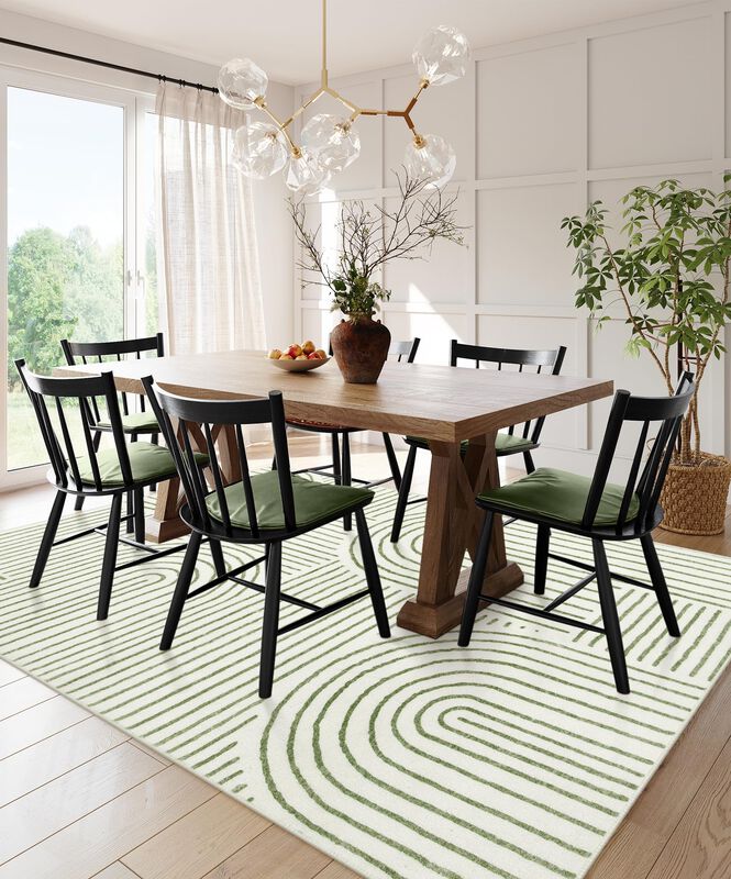 Alfombra Lahome Abstract 152x244 cm Verde Suave... image number null