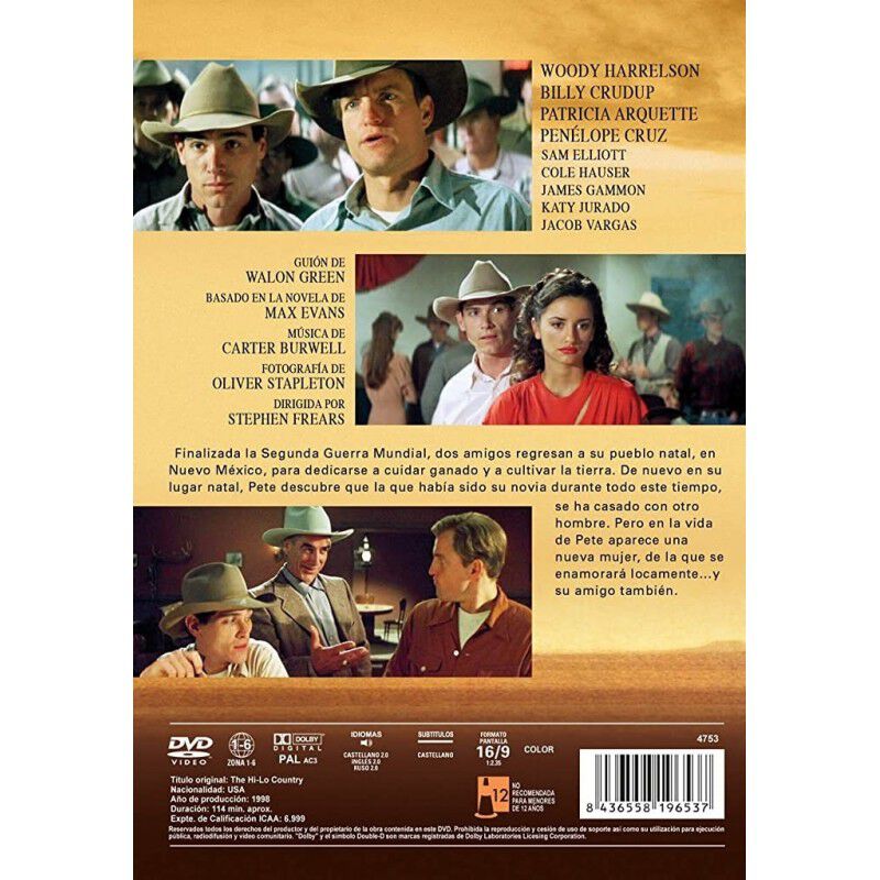 Hi-lo Country [dvd.] (1998) The Hi-lo Country image number null