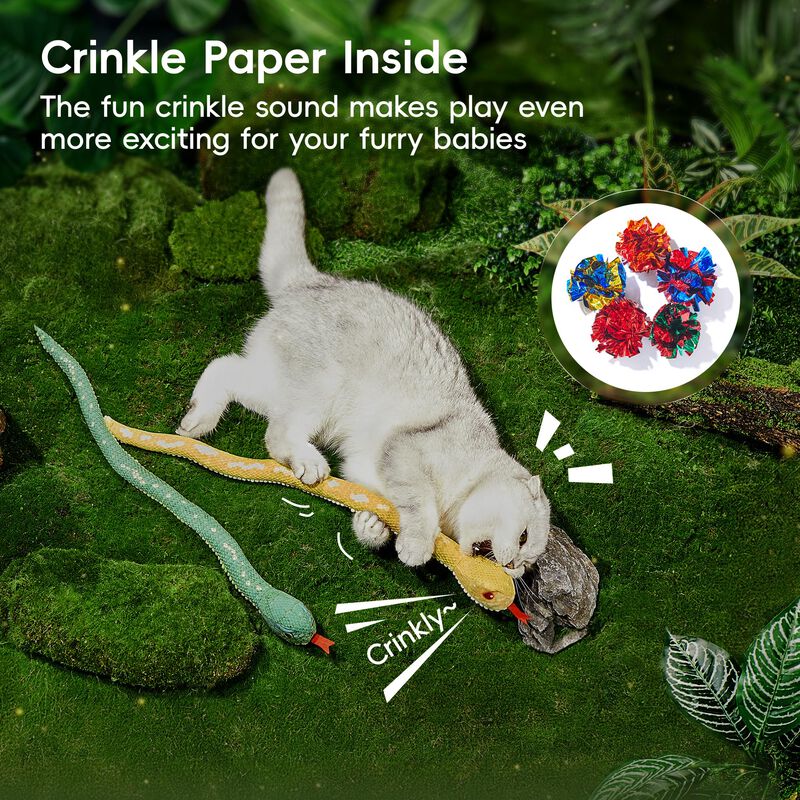 Juguete Para Gatos Potaroma Snake Catnip Con So... image number null