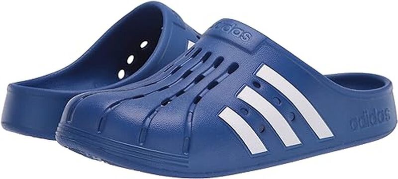 Adidas Clogs Adilette Unisex, Azul Rey Blanco, ... image number null
