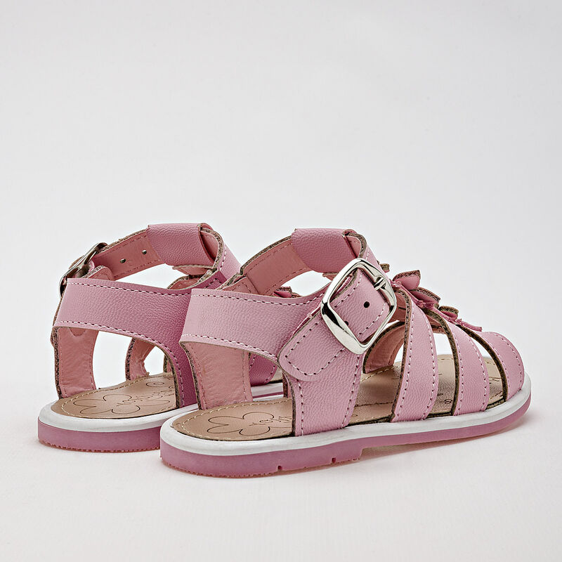 Yondeer Sandalia para bebé niña rosa image number null