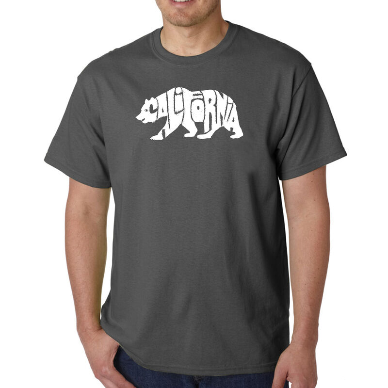 Camiseta Word Art Para Hombre - Oso de Californ... image number null