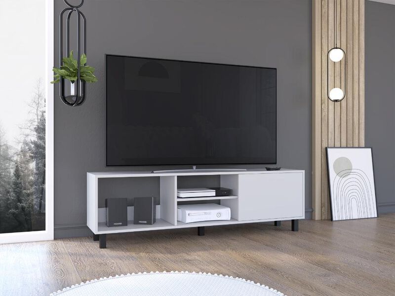 Mesa Para Tv Tunez Blanco Virtual Muebles image number null