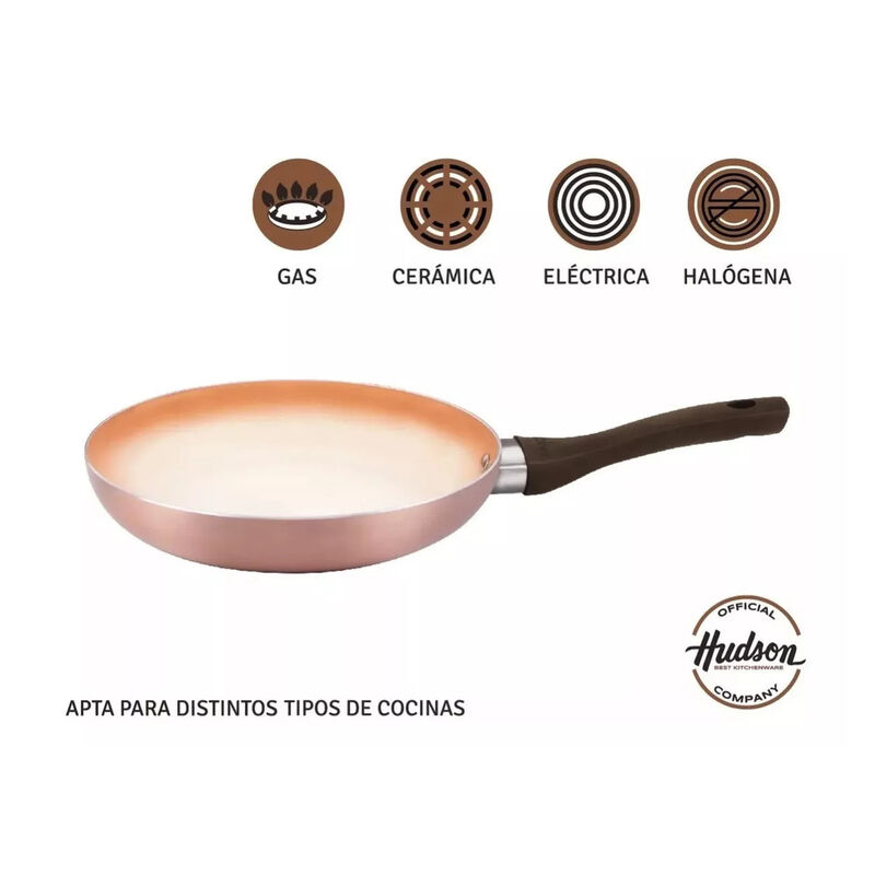 3 Sartenes Hudson Aluminio 20cm/24cm/26 cm Colo... image number null