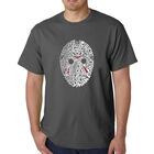 Camiseta Word Art Para Hombre - Villanos de Pel&iacute;culas Slasher - Gris