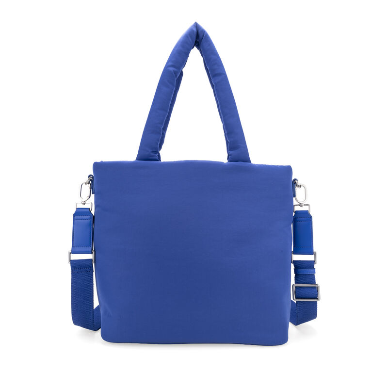 Bolsa Tote Grande Look Puffy Color Azul image number null